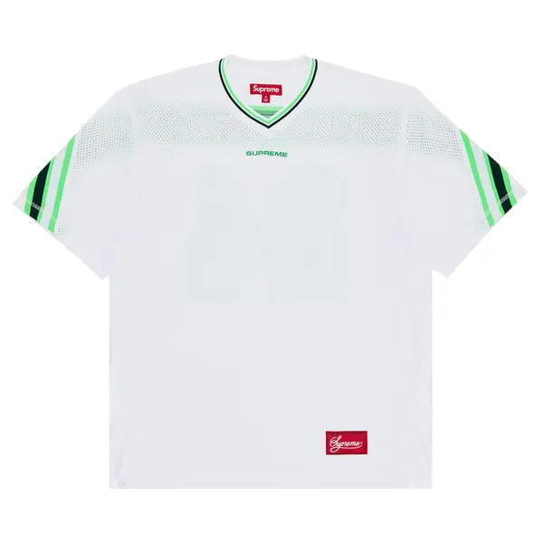 White Supreme Jacquard Rib Football Jersey – The Signal UK