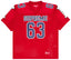 Red Supreme Bones Football Jersey