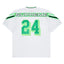White Supreme Jacquard Rib Football Jersey