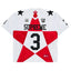 White Supreme Star Football Jersey
